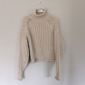 Cable knit sweater